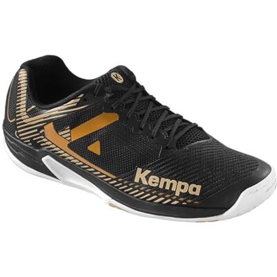 Kempa Wing 2.0 Handbalschoenen voor heren, zwart, wit, goud, 45 EU 45 EU Kempa Wing 2.0 Handbalschoenen voor heren, zwart, wit, goud, 45 EU 45 EU