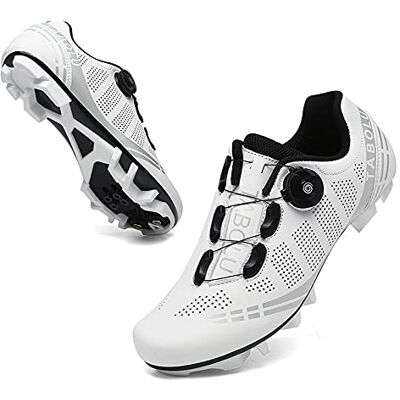 Shhyy Fietsschoenen voor dames en heren, draaisysteem, fietsschoenen voor mountainbike, fietsen, wedstrijden 47 EU Shhyy Fietsschoenen voor dames en heren, draaisysteem, fietsschoenen voor mountainbike, fietsen, wedstrijden 47 EU