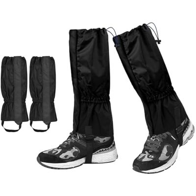 Qtuie Waterdichte beenkappen voor wandelen, jagen, fietsen, voor dames en heren, verstelbare beenkappen voor outdoorbroek voor wandelen, klimmen, trekking, wandelen Qtuie Waterdichte beenkappen voor wandelen, jagen, fietsen, voor dames en heren, verstelbare beenkappen voor outdoorbroek voor wandelen, klimmen, trekking, wandelen