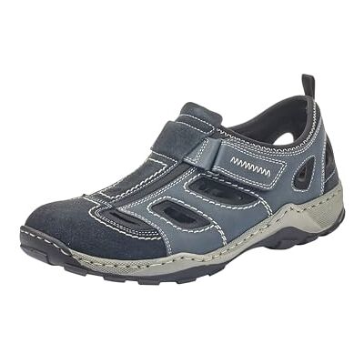 Rieker 08075 herensneakers, blauw Pacific denim zwart 14, 41 EU, blauw gecombineerd blauw, 41 EU 41 EU Rieker 08075 herensneakers, blauw Pacific denim zwart 14, 41 EU, blauw gecombineerd blauw, 41 EU 41 EU