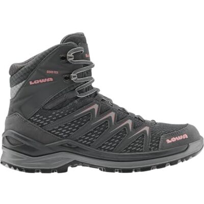 LOWA Innox Pro GTX Mid wandellaarzen voor dames, Roze antraciet., 41.5 EU 41.5 EU LOWA Innox Pro GTX Mid wandellaarzen voor dames, Roze antraciet., 41.5 EU 41.5 EU