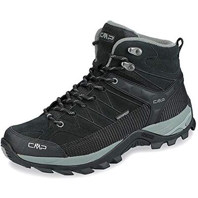 CMP RIGEL MID TREKKING SHOES WP wandelschoenen voor heren, Zwart/Grijs 45 EU CMP RIGEL MID TREKKING SHOES WP wandelschoenen voor heren, Zwart/Grijs 45 EU