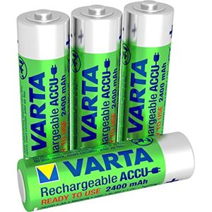 Varta Accu Power, oplaadbaar, NiMH-batterijen AA Mignon (4 stuks), 2400 mAh, oplaadbaar, zonder geheugeneffect, direct klaar voor gebruik Varta Accu Power, oplaadbaar, NiMH-batterijen AA Mignon (4 stuks), 2400 mAh, oplaadbaar, zonder geheugeneffect, direct klaar voor gebruik