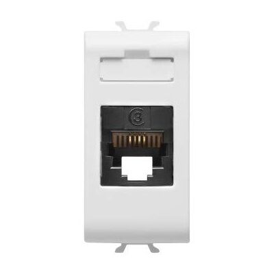 Gewiss Internationale standaard telefoondoos Rj11 Toolless 1 module wit Chorus serie Gewiss Internationale standaard telefoondoos Rj11 Toolless 1 module wit Chorus serie