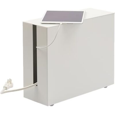 YAMAZAKI Kabelaccessoire van wit gelakt staal YAMAZAKI Kabelaccessoire van wit gelakt staal