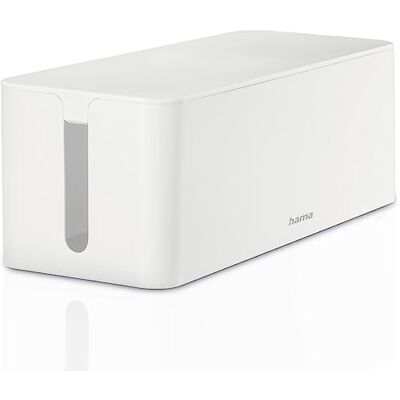 Hama Maxi-kabelbox (opbergdoos voor stekkerdozen, eenvoudig kabelbeheer, voor kantoor, thuis, opslag van opladers, harde schijven enz., met rubberen voetjes) wit Hama Maxi-kabelbox (opbergdoos voor stekkerdozen, eenvoudig kabelbeheer, voor kantoor, thuis, opslag van opladers, harde schijven enz., met rubberen voetjes) wit