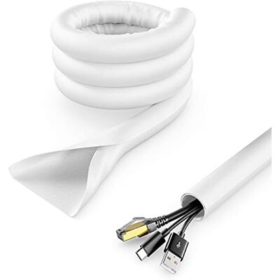 deleyCON 3,0m Kabelhoes Zelfsluitend Kabelmanagement Kabelkanaal Kabelbescherming Robuust Nylon Kabelmantel Thuis Kantoor Bureau Wit deleyCON 3,0m Kabelhoes Zelfsluitend Kabelmanagement Kabelkanaal Kabelbescherming Robuust Nylon Kabelmantel Thuis Kantoor Bureau Wit