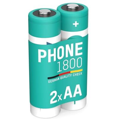 Ansmann 1312-0038 Mignon (AA) NiMH-batterijen, 1600 mAh, 1,2 V, 2 stuks Ansmann 1312-0038 Mignon (AA) NiMH-batterijen, 1600 mAh, 1,2 V, 2 stuks