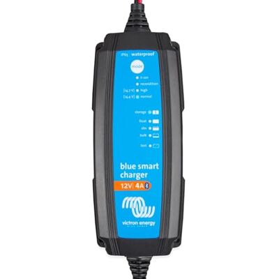 Victron Energy Blue Smart IP65 12-volt 4 ampère 230 V acculader, Bluetooth (CEE 7/17) Victron Energy Blue Smart IP65 12-volt 4 ampère 230 V acculader, Bluetooth (CEE 7/17)