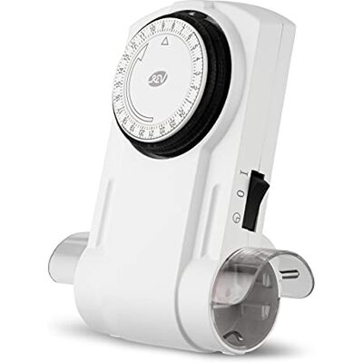 REV Mechanische timer 2-vouw wit REV Mechanische timer 2-vouw wit
