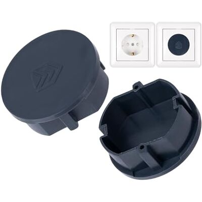 Your Day Mate Set van 2 stekkerafdekkingen in grijs, stofbescherming, spatbescherming, voor F-type Schuko-stopcontacten, deksel voor stekkerdozen, kabelhaspel, keuken, werkplaats, hotel Your Day Mate Set van 2 stekkerafdekkingen in grijs, stofbescherming, spatbescherming, voor F-type Schuko-stopcontacten, deksel voor stekkerdozen, kabelhaspel, keuken, werkplaats, hotel