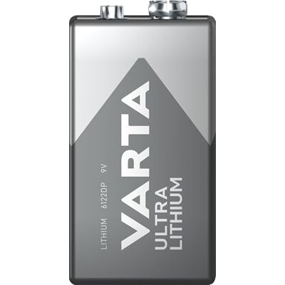 Varta 1 x 9 V ultra krachtige lithiumbatterij voor brandmelders, rookmelders, digitale camera's Varta 1 x 9 V ultra krachtige lithiumbatterij voor brandmelders, rookmelders, digitale camera's