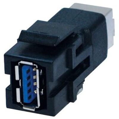 Bachmann 917400 Keystone A/B BU USB 3.0 zwart Bachmann 917400 Keystone A/B BU USB 3.0 zwart