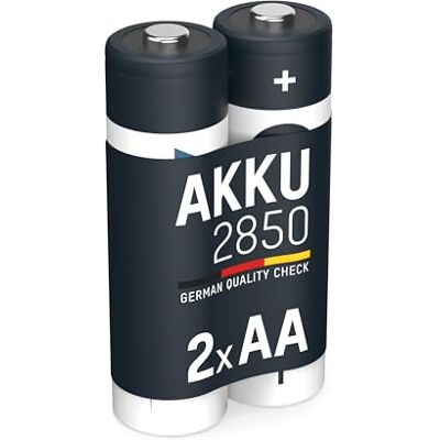 Ansmann Mignon AA NiMH 2850 mAh 1,2 V oplaadbare batterijen (2 stuks) veelzijdige HR6-batterijen, hoge capaciteit en lage zelfontlading batterijen voor Xbox-controller, draadloos toetsenbord enz. Ansmann Mignon AA NiMH 2850 mAh 1,2 V oplaadbare batterijen (2 stuks) veelzijdige HR6-batterijen, hoge capaciteit en lage zelfontlading batterijen voor Xbox-controller, draadloos toetsenbord enz.
