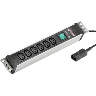 Bachmann 333.1121 stekkerdoos voor koude apparaten 6-voudig C13 stekker C14 zwart Bachmann 333.1121 stekkerdoos voor koude apparaten 6-voudig C13 stekker C14 zwart