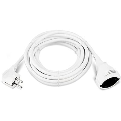 REV verlengkabel met hoekstekker, 5 m, 3680 W, 0016050114, wit REV verlengkabel met hoekstekker, 5 m, 3680 W, 0016050114, wit