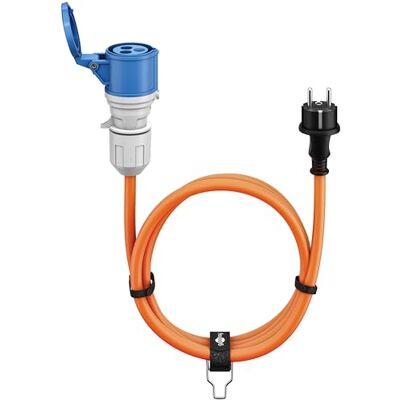 goobay CEE-adapterkabel voor caravans, 1,5 m, geaard contact op CEE-stekker met afsluitdeksel, IP44, campingkabel, camper en caravan 76185 goobay CEE-adapterkabel voor caravans, 1,5 m, geaard contact op CEE-stekker met afsluitdeksel, IP44, campingkabel, camper en caravan 76185