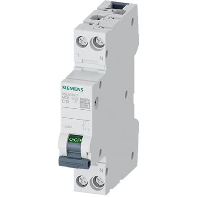 Siemens Veiligheidsschakelaar 230V 6KA 1Pe43N 5SL6010-7 5SL60107 Siemens Veiligheidsschakelaar 230V 6KA 1Pe43N 5SL6010-7 5SL60107