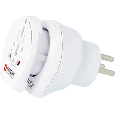SKROSS 1.500216-E Combo World naar Europa in Israël Universele wereldreisadapter naar Europa (Schuko) in Israël – Spanning: 100 V – 1600 W/250 V – 4000 W SKROSS 1.500216-E Combo World naar Europa in Israël Universele wereldreisadapter naar Europa (Schuko) in Israël – Spanning: 100 V – 1600 W/250 V – 4000 W
