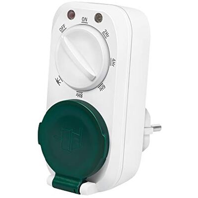 Logilink ET0013 ET0013 Mechanische timer met schemersensor met 7 verschillende modi/instellingen, IP44-bescherming voor buiten/buiten, wit Logilink ET0013 ET0013 Mechanische timer met schemersensor met 7 verschillende modi/instellingen, IP44-bescherming voor buiten/buiten, wit