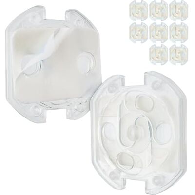 Your Day Mate Stopcontactdoos voor baby's, 10 stuks, transparant, geschikt voor Schuko stopcontacten type F, kinderbeveiliging, vingerbescherming om in te steken, stekkerbescherming Your Day Mate Stopcontactdoos voor baby's, 10 stuks, transparant, geschikt voor Schuko stopcontacten type F, kinderbeveiliging, vingerbescherming om in te steken, stekkerbescherming