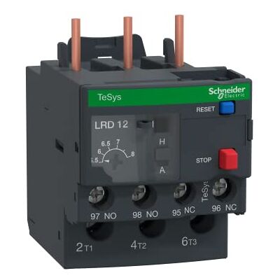 Schneider Electric TeSys LRD Thermisch beschermend relais 5,5..8A klasse 10A LRD12 Schneider Electric TeSys LRD Thermisch beschermend relais 5,5..8A klasse 10A LRD12