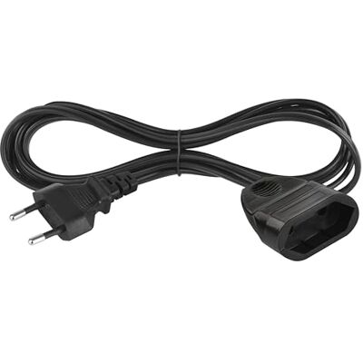 EMOS Verlengkabel van 1,5 m, met eurostekker en stopcontact, 250 V, 2,5 A, 575 W, pvc, 0,75 mm², verhoogde aanraakbescherming, IP20 voor binnen, geschikt voor lampen, tv's, adapters EMOS Verlengkabel van 1,5 m, met eurostekker en stopcontact, 250 V, 2,5 A, 575 W, pvc, 0,75 mm², verhoogde aanraakbescherming, IP20 voor binnen, geschikt voor lampen, tv's, adapters
