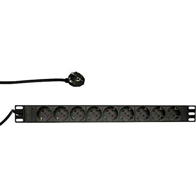 Logilink PDU9C03 Overspanningsbeveiliging 9 AC-uitgang(en) 230 V 2 m zwart Overspanningsbeveiliging (9 AC-uitgangen, Type F, 230 V, 50-60 Hz, 16 A, 3500 W) Logilink PDU9C03 Overspanningsbeveiliging 9 AC-uitgang(en) 230 V 2 m zwart Overspanningsbeveiliging (9 AC-uitgangen, Type F, 230 V, 50-60 Hz, 16 A, 3500 W)