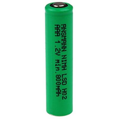 Ansmann 800 mAh 1,2 V AAA NiMH LSD platte batterij groen Ansmann 800 mAh 1,2 V AAA NiMH LSD platte batterij groen