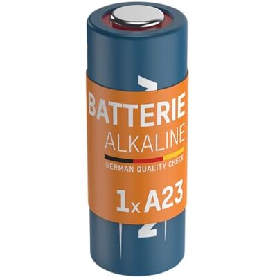 Ansmann A23 alkaline batterij (1 stuk) 12 V alkaline batterij voor elektronische bloeddrukmeter, digitale thermometer, e-reader enz. Wegwerpbatterij met hoge prestaties Ansmann A23 alkaline batterij (1 stuk) 12 V alkaline batterij voor elektronische bloeddrukmeter, digitale thermometer, e-reader enz. Wegwerpbatterij met hoge prestaties
