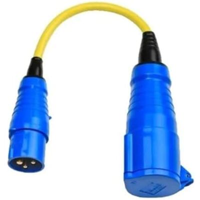 Victron Energy Adapterkabel 16 A naar 32 A/250 V-CEE stekker 16 A/CEE koppeling 32 A Victron Energy Adapterkabel 16 A naar 32 A/250 V-CEE stekker 16 A/CEE koppeling 32 A
