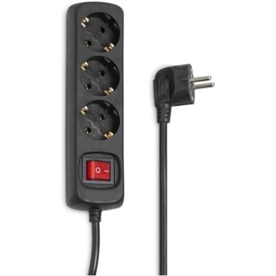 Hama 00030392 3AC-stopcontact, 230 V, 1,4 m, zwart, overspanningsbeveiliging (3 AC-stopcontacten), 3500 W, 1,4 m, zwart) Hama 00030392 3AC-stopcontact, 230 V, 1,4 m, zwart, overspanningsbeveiliging (3 AC-stopcontacten), 3500 W, 1,4 m, zwart)