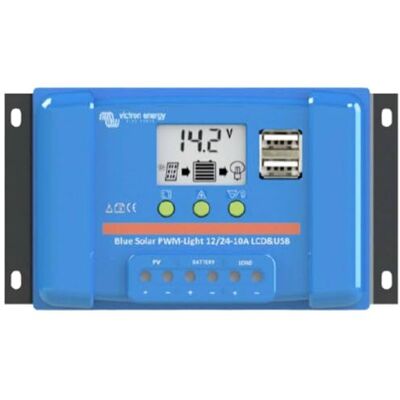 Victron Energy BlueSolar PWM-LCD&USB laadregelaar 30 ampère 12/24 volt Victron Energy BlueSolar PWM-LCD&USB laadregelaar 30 ampère 12/24 volt