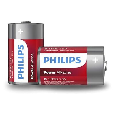 Philips Power Life 2-delige blister LR20 (D) Philips Power Life 2-delige blister LR20 (D)