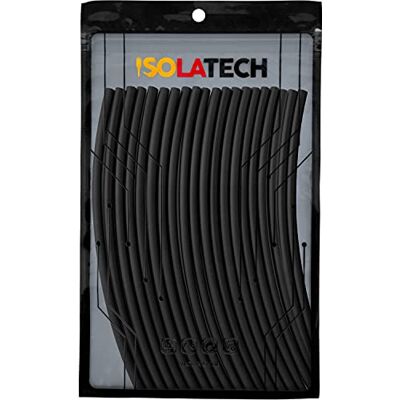 ISOLATECH Krimpkous set Ø 3 mm 4 m zwart 2:1 20 x 20 cm, polyolefine, zonder lijm, niet gemarkeerd, voor kabelisolatie, uv-bestendig ISOLATECH Krimpkous set Ø 3 mm 4 m zwart 2:1 20 x 20 cm, polyolefine, zonder lijm, niet gemarkeerd, voor kabelisolatie, uv-bestendig
