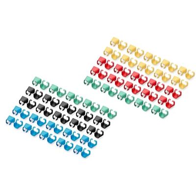 Digitus Kleurclips voor RJ45 patchkabels kleurorganisatie van netwerkkabels 5 x 20 stuks voor CAT 5e, CAT 6 & CAT 6A LAN-kabels AWG 24/7 tot 27/7 meerkleurig Digitus Kleurclips voor RJ45 patchkabels kleurorganisatie van netwerkkabels 5 x 20 stuks voor CAT 5e, CAT 6 & CAT 6A LAN-kabels AWG 24/7 tot 27/7 meerkleurig