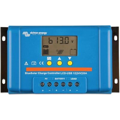 Victron Energy BlueSolar PWM-LCD&USB laadregelaar 20 ampère, 12/24 volt Victron Energy BlueSolar PWM-LCD&USB laadregelaar 20 ampère, 12/24 volt