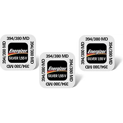 Energizer Set van 3 blisters met 1 zilveroxide-batterij voor horloges 394/380 SR45 SR936SW Energizer Set van 3 blisters met 1 zilveroxide-batterij voor horloges 394/380 SR45 SR936SW