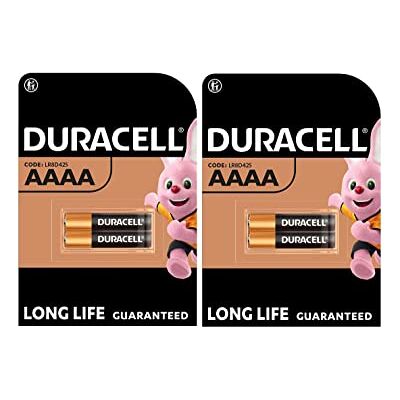 Duracell 4 x AAAA alkaline batterijen (2 x 2 batterijen) Duracell 4 x AAAA alkaline batterijen (2 x 2 batterijen)