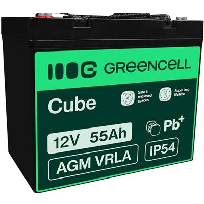 Green Cell AGM 12 V 75 Ah VRLA loodaccu voor boten en jachten voor omvormers, fotovoltaïsche systemen, zonnepanelen, brandalarmen, telecommunicatie en campers Green Cell AGM 12 V 75 Ah VRLA loodaccu voor boten en jachten voor omvormers, fotovoltaïsche systemen, zonnepanelen, brandalarmen, telecommunicatie en campers