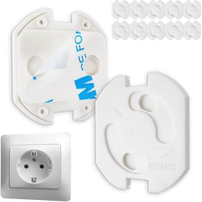 Your Day Mate Stopcontactdoos voor baby's, 10 stuks, wit, geschikt voor Schuko stopcontacten type F, kinderbeveiliging, vingerbescherming om in te steken, stekkerbescherming, babybeveiliging, kinderbeveiliging voor Your Day Mate Stopcontactdoos voor baby's, 10 stuks, wit, geschikt voor Schuko stopcontacten type F, kinderbeveiliging, vingerbescherming om in te steken, stekkerbescherming, babybeveiliging, kinderbeveiliging voor