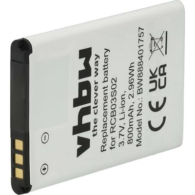 vhbw Batterij compatibel met Swisstone BBM 610, BBM 615, BBM 625 800 mAh, 3,7 V, Li-Ion) vhbw Batterij compatibel met Swisstone BBM 610, BBM 615, BBM 625 800 mAh, 3,7 V, Li-Ion)