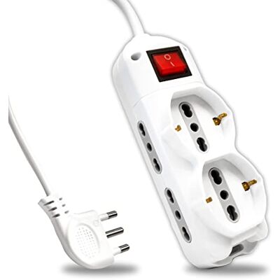 V-TAC 6-zits stekkerdoos met schakelaar en kabel 1,5 m 4 zijstopcontacten 10/16 A bipass en 2 fronten 10/16 A Bipasso Shuko stopcontact voor thuis, kantoor, winkel stopcontact 16 A V-TAC 6-zits stekkerdoos met schakelaar en kabel 1,5 m 4 zijstopcontacten 10/16 A bipass en 2 fronten 10/16 A Bipasso Shuko stopcontact voor thuis, kantoor, winkel stopcontact 16 A