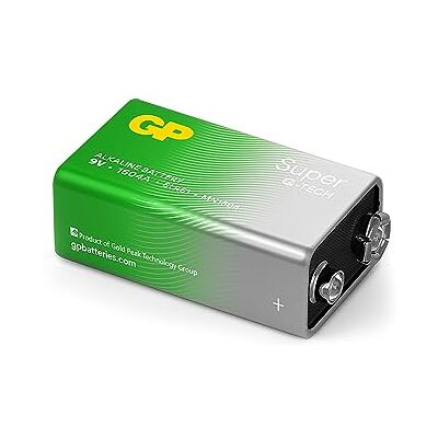GP 9V 6LR61 9V Super Alkaline batterij met hoge energiedichtheid nieuwe G-TECH Longlife technologie, 1 stuk GP 9V 6LR61 9V Super Alkaline batterij met hoge energiedichtheid nieuwe G-TECH Longlife technologie, 1 stuk
