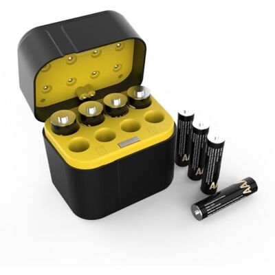 SURFOU 8 stuks oplaadbare lithiumbatterijen AAA met oplader, 1,5 V, 1300 mWh, hoge capaciteit, tot 1600 laadcycli, met opbergdoos, compatibel met knipperende buitencamera SURFOU 8 stuks oplaadbare lithiumbatterijen AAA met oplader, 1,5 V, 1300 mWh, hoge capaciteit, tot 1600 laadcycli, met opbergdoos, compatibel met knipperende buitencamera