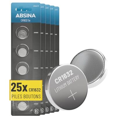 ABSINA CR1632 3V lithium knoopcel lekvrij en lange levensduur ABSINA CR1632 3V lithium knoopcel lekvrij en lange levensduur