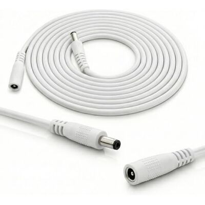 InLine DC-verlengkabel, universele verlengkabel voor ledstrips, bewakingscamera's, printers, routers, schakelaars enz. DC-stekker mannelijk/vrouwelijk 3,5 x 1,35 mm, wit, 5 m InLine DC-verlengkabel, universele verlengkabel voor ledstrips, bewakingscamera's, printers, routers, schakelaars enz. DC-stekker mannelijk/vrouwelijk 3,5 x 1,35 mm, wit, 5 m