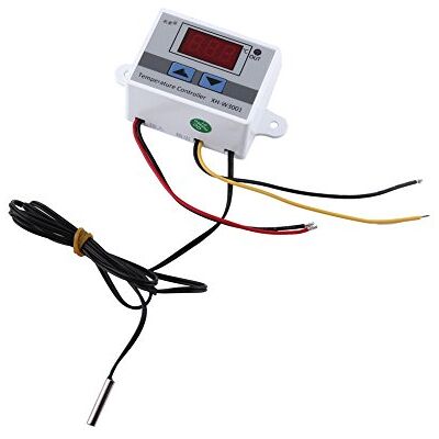 Fafeicy Digitale thermostaatbediening, 12 V, temperatuurregelaar schakelaar met sonde (-50 ~ 110 °C), thermostaat Fafeicy Digitale thermostaatbediening, 12 V, temperatuurregelaar schakelaar met sonde (-50 ~ 110 °C), thermostaat
