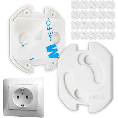 Your Day Mate Stopcontactdoos voor baby's, 20 stuks, wit, geschikt voor Schuko stopcontacten type F, kinderbeveiliging, vingerbescherming om in te steken, stekkerbescherming, babybeveiliging, kinderbeveiliging voor Your Day Mate Stopcontactdoos voor baby's, 20 stuks, wit, geschikt voor Schuko stopcontacten type F, kinderbeveiliging, vingerbescherming om in te steken, stekkerbescherming, babybeveiliging, kinderbeveiliging voor