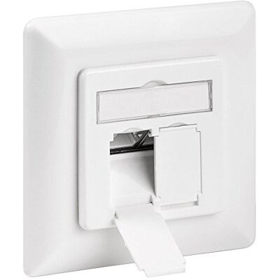 goobay 68721 CAT 6a (UP) inbouwdoos, 2 x RJ45 UAE, 10 x Gigabit ethernet, data-contactdoos, netwerkdoos voor inbouw/afgeschermd goobay 68721 CAT 6a (UP) inbouwdoos, 2 x RJ45 UAE, 10 x Gigabit ethernet, data-contactdoos, netwerkdoos voor inbouw/afgeschermd